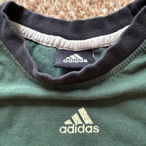 Vintage BOSTON CELTICS BOYS GIRLS Adidas GREEN TSHIRT SIZE M - Picture 3 of 5